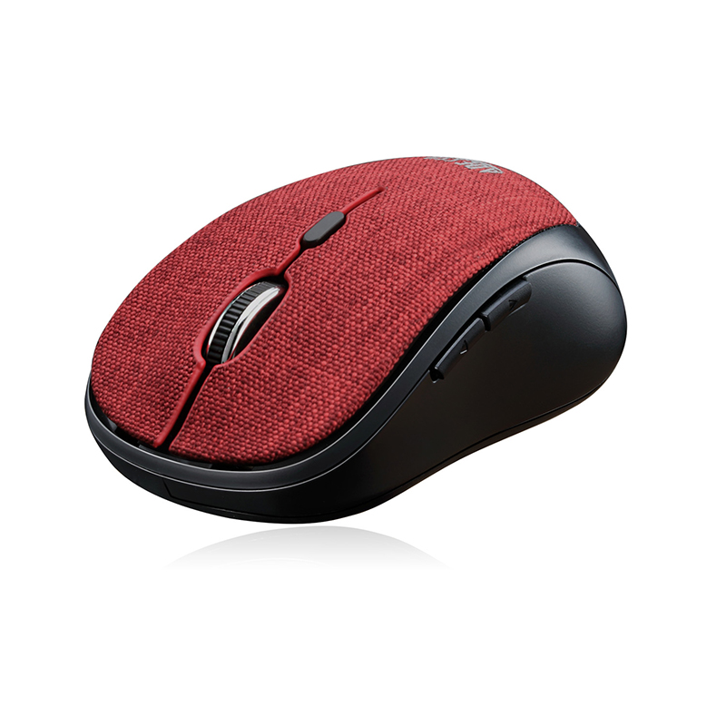 Adesso IMOUSE S80R Mouse - USB Type A - Optical - 6 Button(s) - Red - Wireless 